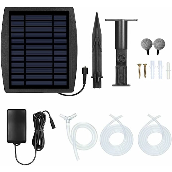 Solardriven vattenpump syrepump fontän, solsyrepump för damm,
