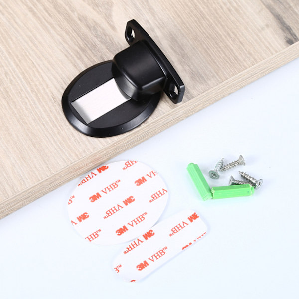 Dørstopper magnetisk dørstopper laget av 304 rustfritt stål (2 stk)