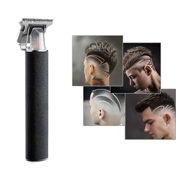 T12 Metall Herre Hårklipper Clipper Sett 0mm Skallet Kutter Skjeggbarbering