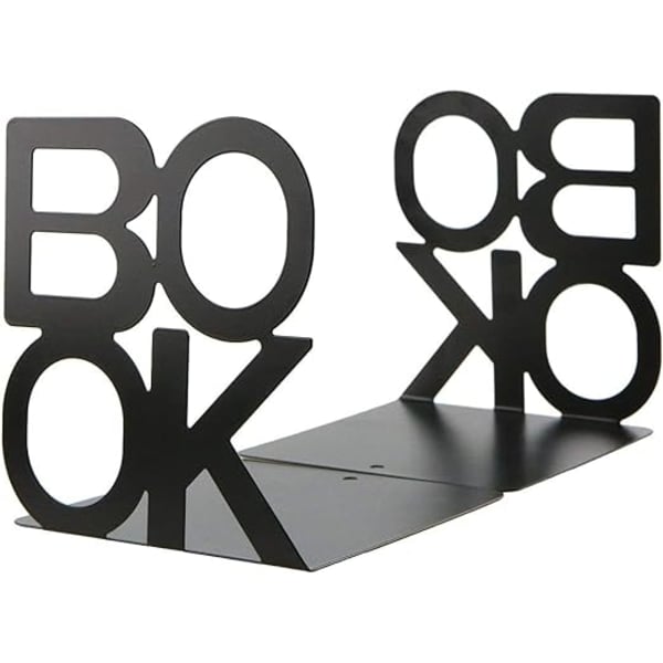 1 stk. Metalbogstøtter Bogstaver Design Enkle Bogstøtter Bogarrangør