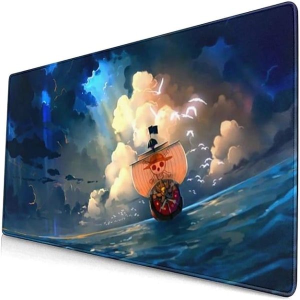 Anime Musematte One Piece Luffy Roronoa Zoro Nami Musematte Bærbar PC Gummibase Antiskli Sydd Spillbrett Utvidelse Skrivebord