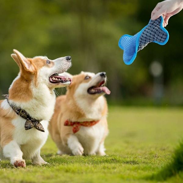 Mjuk hund leksak, hållbar pipig valpleksak, mjuk interaktiv hund leksak, benformad hund tuggleksak för