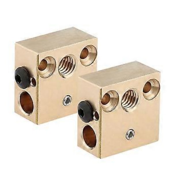 Premium Mässingsvärmeblock Speciellt för CR10/ för E3D V6 3D-skrivare Extruder