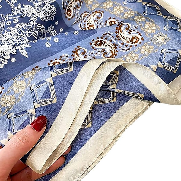Dametørklæde Bandana Halstørklæde Damer Elegant Silketørklæde Lommetørklæde