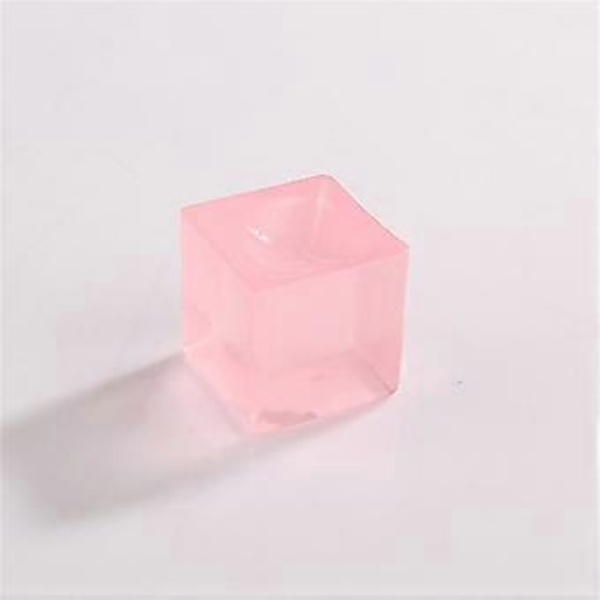 Jääpala AntiStress TPR Lelu Läpinäkyvä Jääkuutio Pehmeä Joustava Lelu Käsipuristus Lelu Uutuus Pilailuvälineet clear square 2.5cm