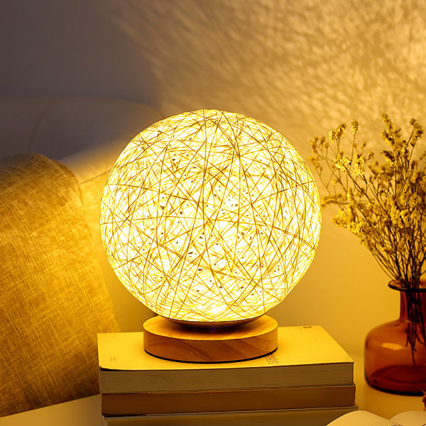 Rottingboll LED-nattlampa kreativ stjärnhimmel barnpresent U