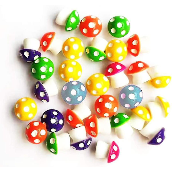 20 stk Miniatyr Fe Hagemønster Ornamenter Kit, Mikro Landskap Sopp