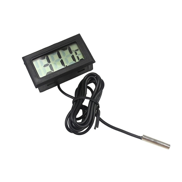 Akvarium Elektronisk Termometer Digital LCD Display Vann Termometer Måler For Sonden Temperatur Fisk Tank Basseng Kjøleskap