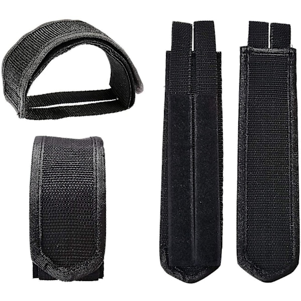 2 stk. Cykelpedalstropper Pedal Tåclips Stropper Tape Til Fast Gear Cykel (Sort)