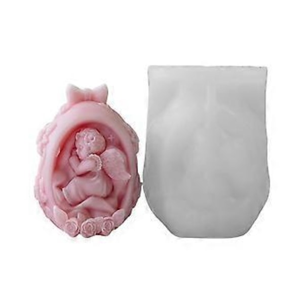 Robust DIY Baby Angel Egg-form for påskepynt og duftlys-laging, høykvalitets silikonmateriale