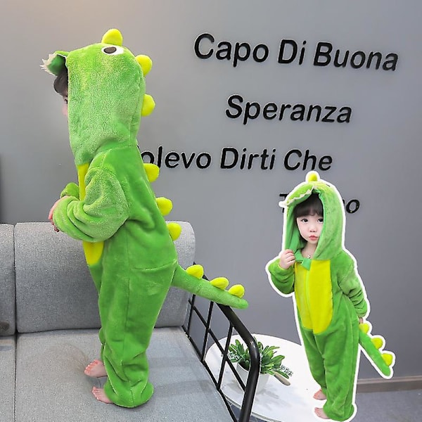 Dinosaurus vauvan vaatteet Yksi pala Miehet ja naiset Vauva Piirretty Pyjama