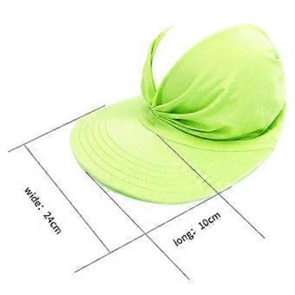 Dam Visir Ihålig Topp Casual Hatt Kepsar för utomhusbruk Strand Camping Vandring (Gul)