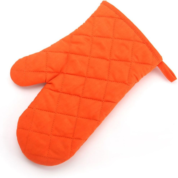2 ugnshandskar för att skydda mot värmen från mikrovågsugnen - Orange