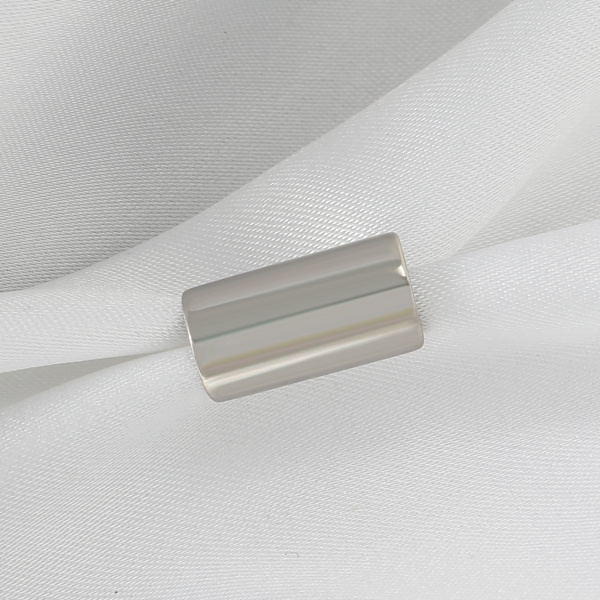 Örhänge Punk Style Lång Rörsform Enkla Klämö örhängen för kvinnor (Färg: Silver)