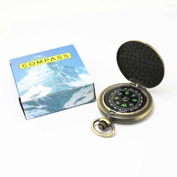 Kompass, Camping Compass Metal, Pocket Compass, Vattentät kompas
