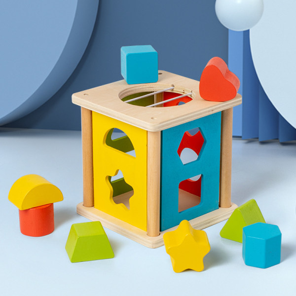 Match and Roll Shape Sorter - Wooden Toys - For Boy or Girl