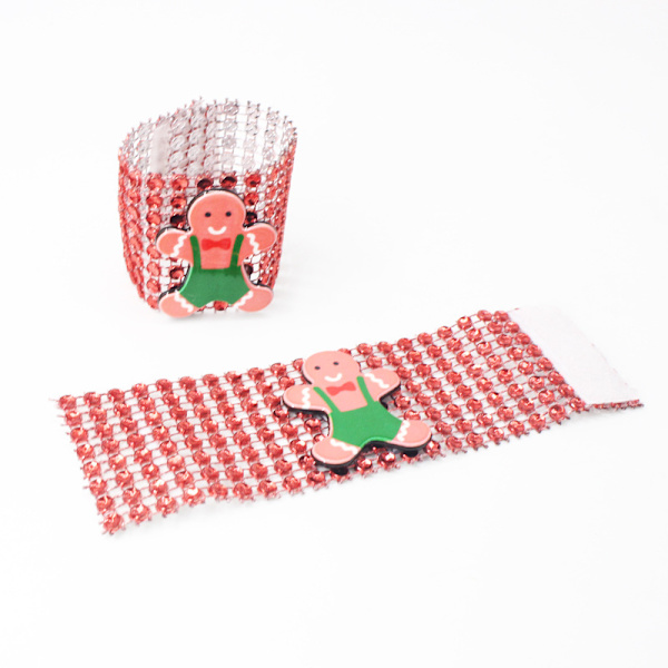 10 stk. Jule Rhinestone Jule Serviet Ring Holdere S