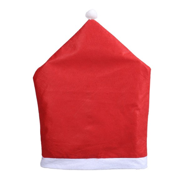 Sæt med 2, Stol Ryglæn Betræk Julemand Red Hat Shape Restaura