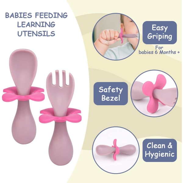 Baby Ske og Gaffel, Ergonomisk Bestik Baby Ergonomisk Bestik Lear