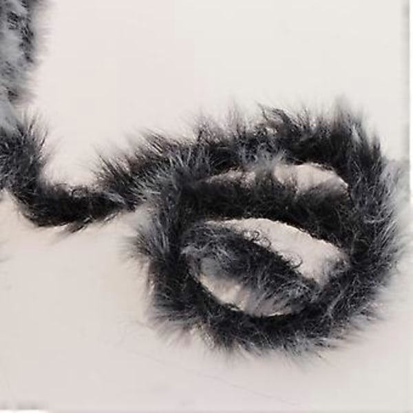 DIY Polyester Chunky för Stickning Roving Virkning 32 Meter/Härva Grå Grey
