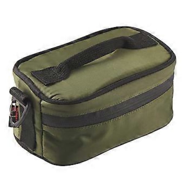 Återanvändbara Isolerade Lunchväskor Bärbar Picknick Bento Box Kylväska Tote Handväska Utomhus Camping Matlåda för Fodral för Bärare Ba Grön Green