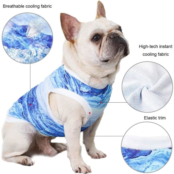 (XL)Koiran viilennysliivi Hengittävä koiran takki, Hengittävä viilennysliivi