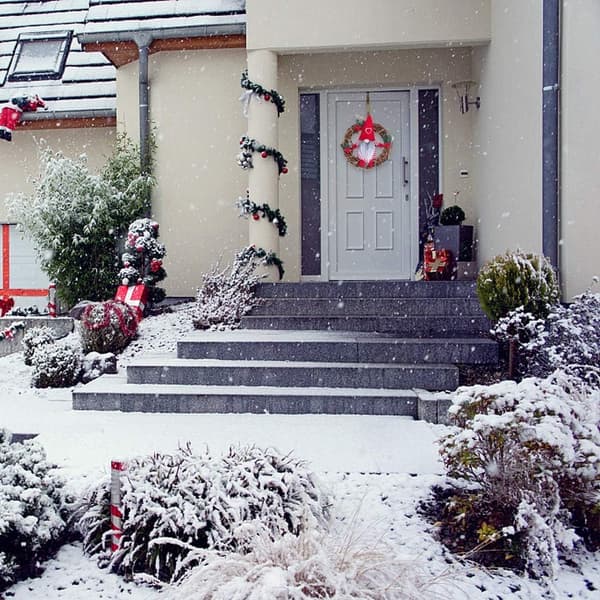 Julepeis Krans Dør Festdekorasjon Sett, 22cm Front