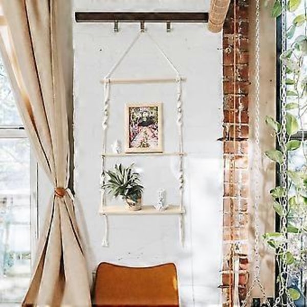 Boho Handvävd Tapestry Väggdekor Hylla
