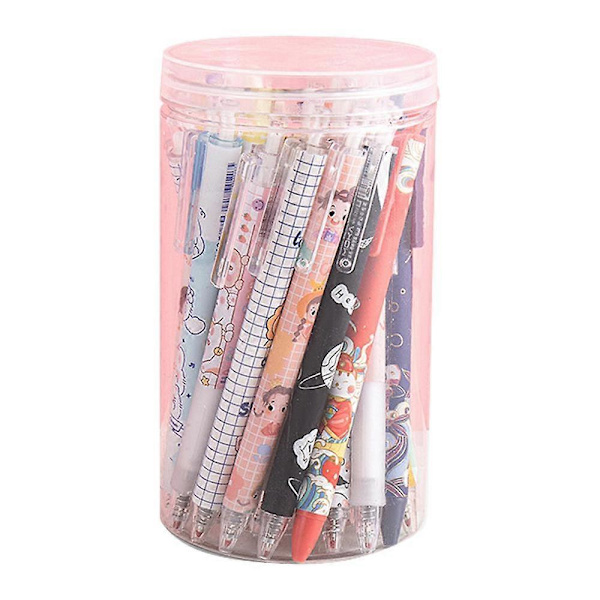 Gel Blæk Rollerball Penne, Sort Blæk, 0,5 mm, Glat Skrift