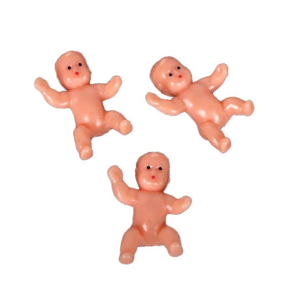 50 st Mini Plast Bebisar För Baby Shower, Ice Cube Game, Festdekorationer, Baby
