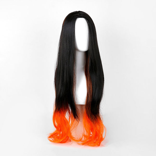 peruk (svart+orange)