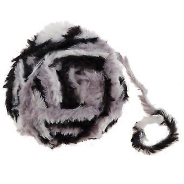 DIY Polyester Chunky til Strikning Roving Hækling 32 Meter/Nøgle Grå Sort Grey Black