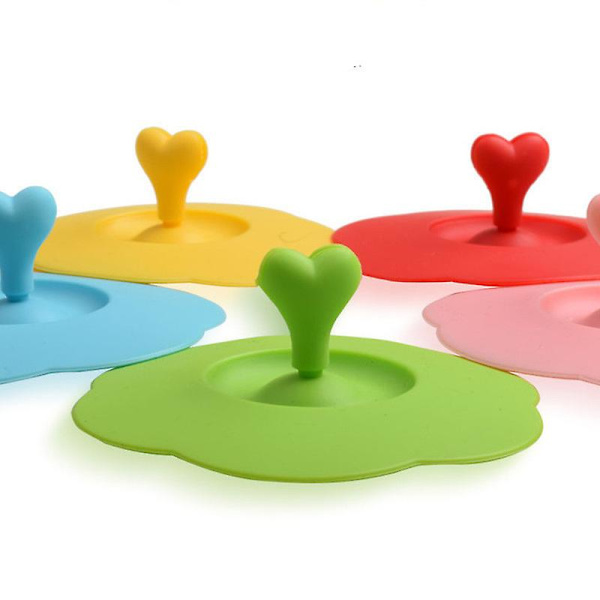 2 stk. Silikon Glass Cup Covers Cup Lids Gjenbrukbare Anti-Støv Cup Covers Kaffe Te Mugg Deksel For Kopper Boller Krus Bokser (Oransje)