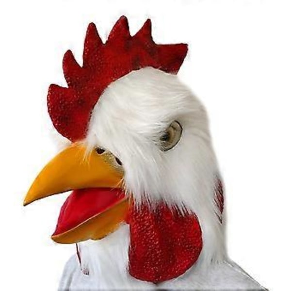 1 st Latex Djurhuvud Mask Simulering Rolig Tupp Mask Halloween Fest Rekvisita