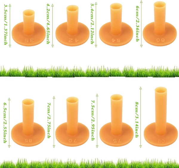 8 st Gummigolfte, Obrytbar Golfte Träning Golfte Gol
