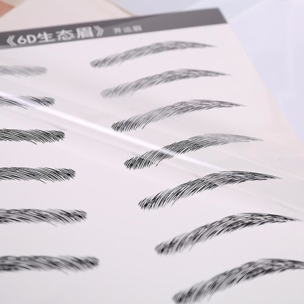 4D-hårliknande ögonbrynslinjalklistermärke Gör-det-själv-ögonbrynstatueringsdekaler Vattentäta Långvariga naturliga ögonbrynskosmetika för kvinnor Ögon