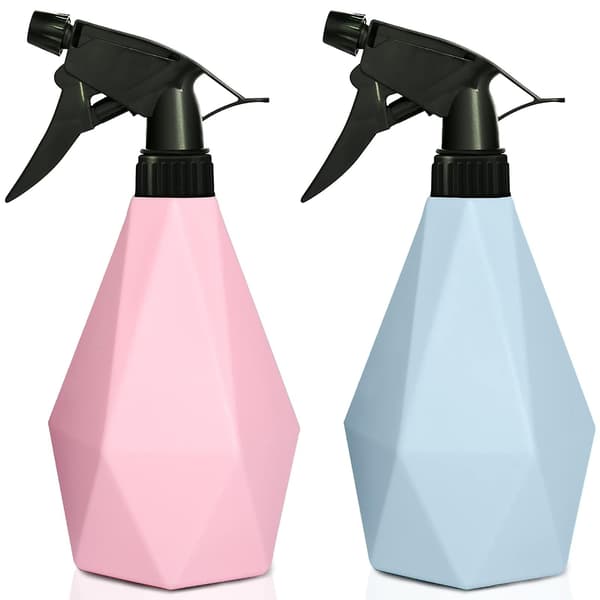 2 st vattensprayflaska tomma plastsprayflaskor hållbar trigger spray för rengöring, trädgårdsskötsel, 600 ml