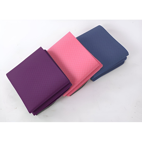 Rosa yogabolster, hopfällbar yogamatta