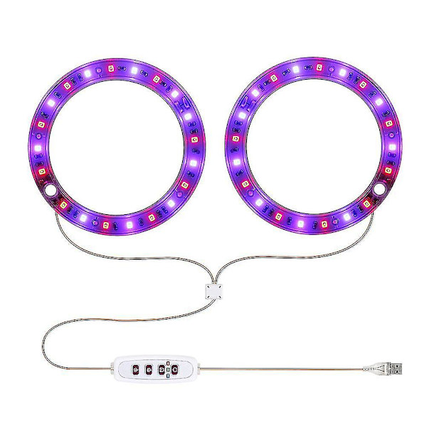 Led-kasvikasvuvalo Usb-täyden spektrin lamppu sisäkasvien taimille Koti Kukka Succulet Phytolamp