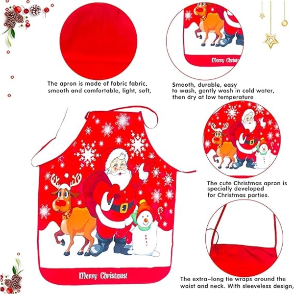 Christmas Apron, Printed Apron, Creative Apron, Adult Cooking Apr