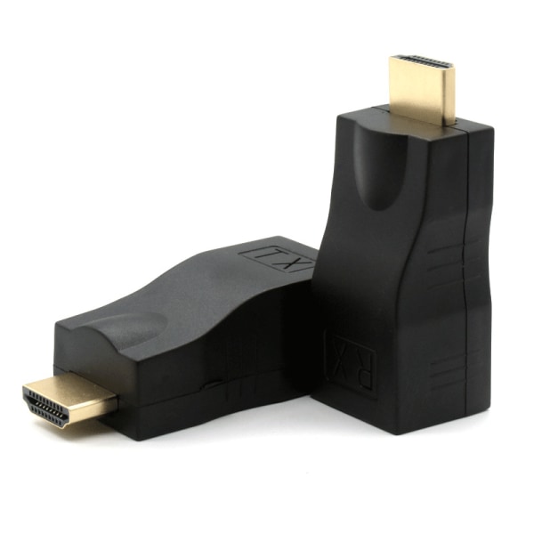 Hd HDMI enkel nettverkskabelforlenger rj45 til HDMI réseau signalforlenger sender 30 meter hd 1080