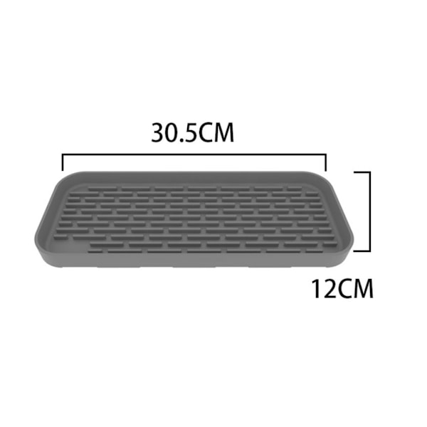1x Silikon Glas Torkmatta, Diskho Matta, Diskställ, Gra
