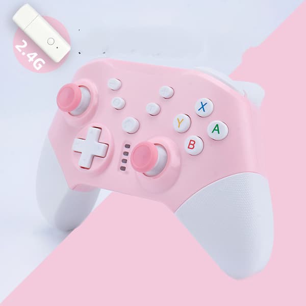 (Rosa) Trådløs Bluetooth spillkontroller egnet for flere plattformer