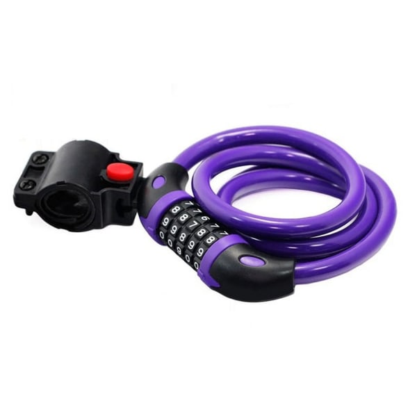 Bike Lock, 4ft Bike Lock Cable Coiled Secure and Resettable with