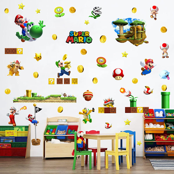 Mario-dekal 100 * 92cm automatisk syntes väggmålning ny kreativ c