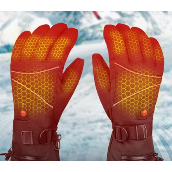 Electric Heated Gloves Heating Thermal Gloves Waterproof Touchscr