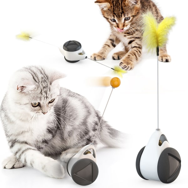Kattelegetøj Indendørs Kat Interaktiv Rulle Kattelegetøj med Catnip Badmin