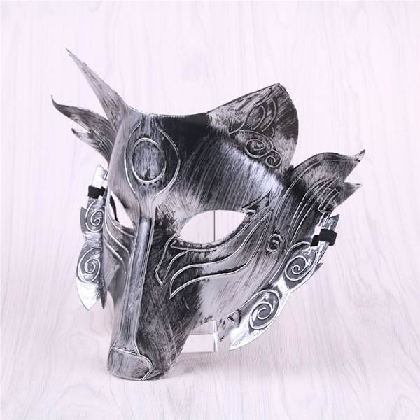 Läskig varulvsslaktarmask Rolig varghuvudmask Halloween-tillbehör