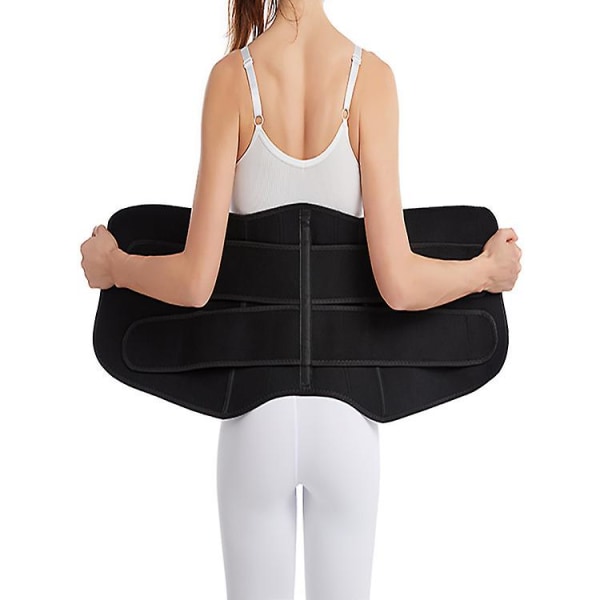 Kvinnors Bodyfitting Midjetränare Dragkedja Dubbelt Bälte Träning Slankning Trimmer（M）