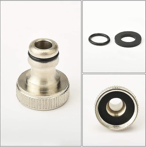 IBC Tank Adapter 1/2\" Gjengetilkobling Messing Erstatningsventil Tilbehør Vann